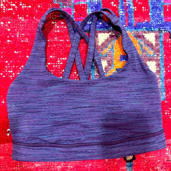 LULULEMON purple sports bra sz 4 - Picture 2 of 4